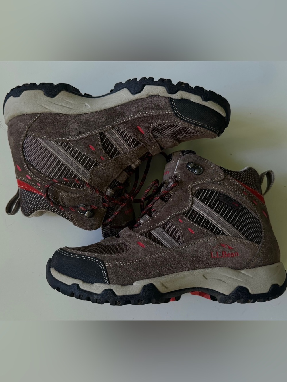 LL BEAN Women 6.5 Trail Model 4 TEK 2.5 Taupe Waterproof Hiking Boots 299640